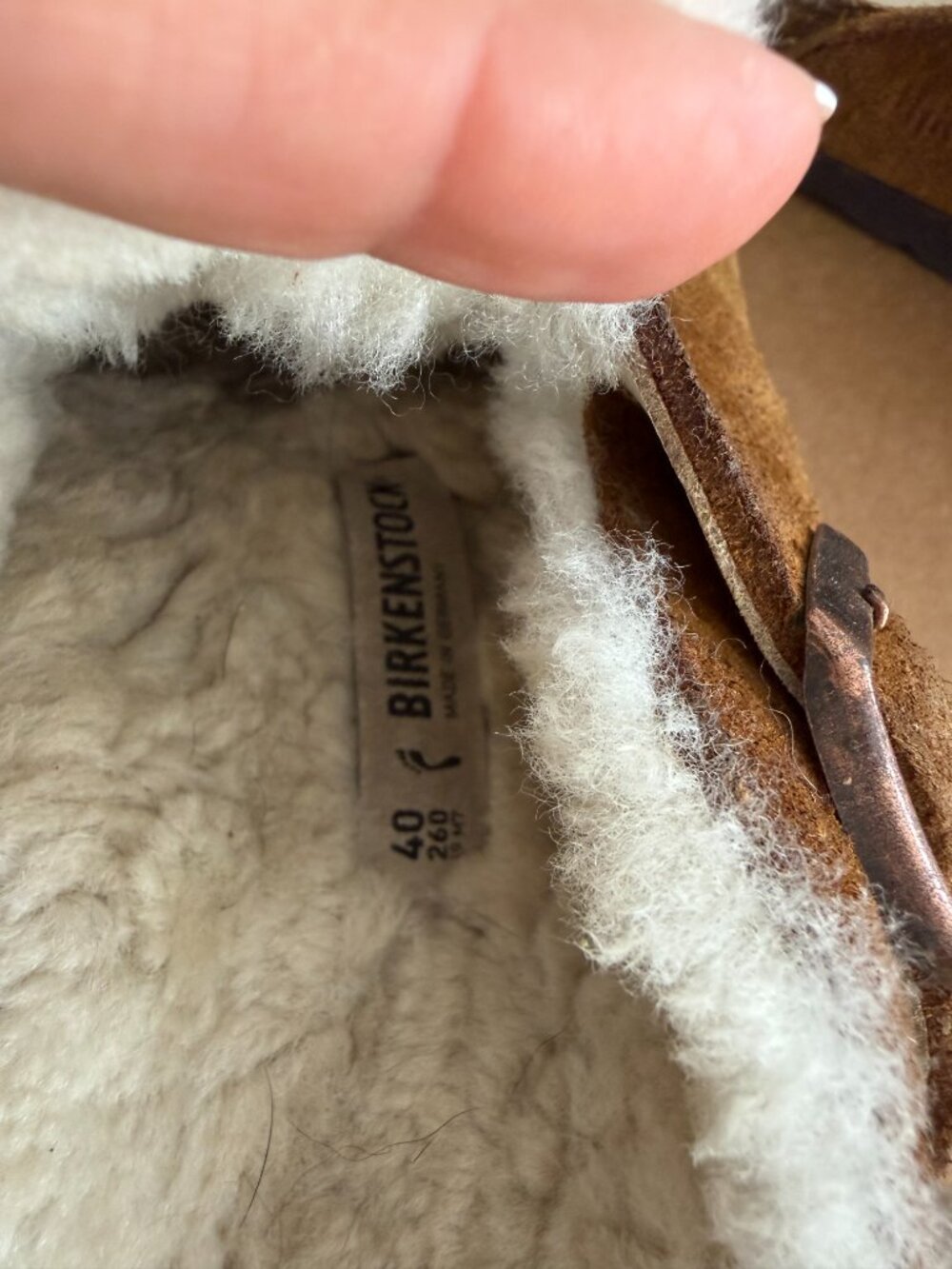 Boston Shearling Clogs - Suede Leather - Picture 5 of 5